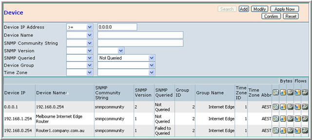 Configuration Screen Device